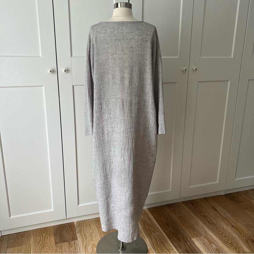 Elizabeth Suzann Lara Linen Grey Long Dress sz. XS - Picture 6 of 11